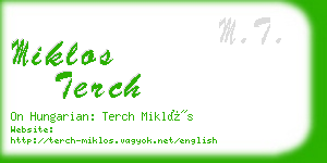 miklos terch business card